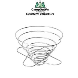 Phễu cafe dáng lò xo gấp gọn cắm trại dã ngoại Campoutvn A485